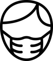 chirurgisch Maske Vektor Illustration auf ein hintergrund.premium Qualität symbole.vektor Symbole zum Konzept und Grafik Design.