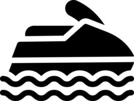 Jet-Ski-Vektorillustration auf einem Hintergrund. Premium-Qualitätssymbole. Vektorsymbole für Konzept und Grafikdesign. vektor