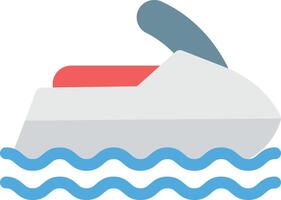 Jet-Ski-Vektorillustration auf einem Hintergrund. Premium-Qualitätssymbole. Vektorsymbole für Konzept und Grafikdesign. vektor