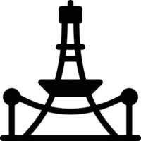 eiffelturm-vektorillustration auf einem hintergrund. hochwertige symbole. vektorikonen für konzept und grafikdesign. vektor