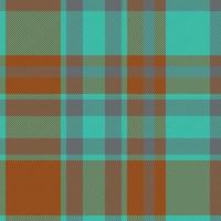 Stoff Tartan überprüfen. Hintergrund nahtlos Vektor. Plaid Muster Textil- Textur. vektor