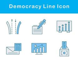 Demokratie Vektor Symbol einstellen