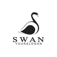 Schwan Logo Symbol Design Vorlage- Vektor Illustration