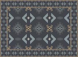 antik persisk matta, afrikansk etnisk sömlös mönster boho persisk matta levande rum afrikansk etnisk aztec stil design för skriva ut tyg mattor, handdukar, näsdukar, halsdukar matta, vektor