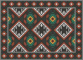 modern persisch Teppich, Boho persisch Teppich Leben Zimmer afrikanisch ethnisch aztekisch Stil Design zum drucken Stoff Teppiche, Handtücher, Taschentücher, Schals Teppich, vektor