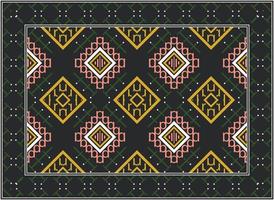 Antiquität persisch Teppich, Motiv ethnisch nahtlos Muster Boho persisch Teppich Leben Zimmer afrikanisch ethnisch aztekisch Stil Design zum drucken Stoff Teppiche, Handtücher, Taschentücher, Schals Teppich, vektor