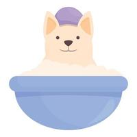 waschen Haustier Symbol Karikatur Vektor. Spa Hund vektor