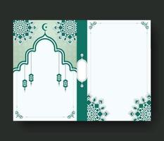 elegant islamisch Ramadan kareem Startseite vektor