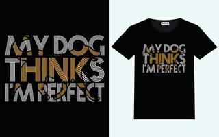 hund t-shirt design grafisk vektor och typografi design