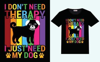 Hund T-Shirt Design Grafik Vektor und Typografie Design
