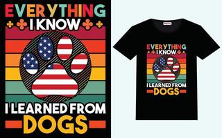 hund t-shirt design grafisk vektor och typografi design