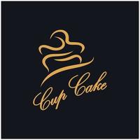 Cupcake Logo Design Vektor Illustration Vorlage. Cupcake Bäckerei icon.cake Laden, Konditor Geschäft ,Vektor