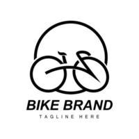 Fahrrad Logo, Fahrzeug Vektor, Fahrrad Silhouette Symbol, einfach Design Inspiration vektor