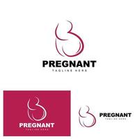 schwanger Logo, Mama und Baby Gesundheit Pflege Design, schwanger und Baby Medizin Marke Symbol Vektor