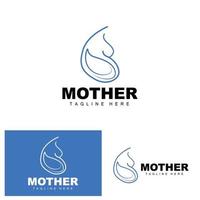 schwanger Logo, Mama und Baby Gesundheit Pflege Design, schwanger und Baby Medizin Marke Symbol Vektor