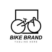 Fahrrad Logo, Fahrzeug Vektor, Fahrrad Silhouette Symbol, einfach Design Inspiration vektor