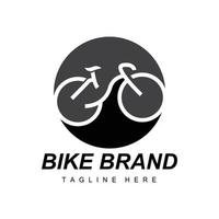 cykel logotyp, fordon vektor, cykel silhuett ikon, enkel design inspiration vektor