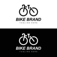 Fahrrad Logo, Fahrzeug Vektor, Fahrrad Silhouette Symbol, einfach Design Inspiration vektor