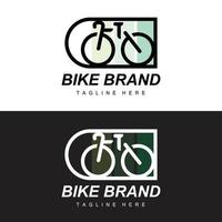 Fahrrad Logo, Fahrzeug Vektor, Fahrrad Silhouette Symbol, einfach Design Inspiration vektor