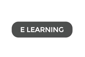 E-Learning Taste vectors.sign Etikette Rede Blase E-Learning vektor