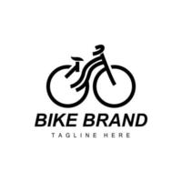 Fahrrad Logo, Fahrzeug Vektor, Fahrrad Silhouette Symbol, einfach Design Inspiration vektor