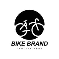 Fahrrad Logo, Fahrzeug Vektor, Fahrrad Silhouette Symbol, einfach Design Inspiration vektor