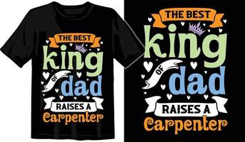 Beste Papa je T-Shirt Design. Papa Scherz Enthusiast T-Shirt Design. Vater von das Jahr T-Shirt Design. stolz Papa von ein Kind T-Shirt Design. Welt größte Papa T-Shirt Design vektor