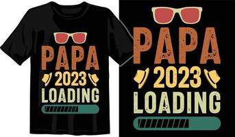 Beste Papa je T-Shirt Design. Papa Scherz Enthusiast T-Shirt Design. Vater von das Jahr T-Shirt Design. stolz Papa von ein Kind T-Shirt Design. Welt größte Papa T-Shirt Design vektor