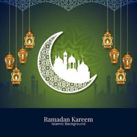 Ramadan kareem religiös islamisch Festival dekorativ Hintergrund vektor