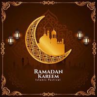 Ramadan kareem islamisch Festival Feier dekorativ Hintergrund vektor