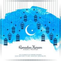 ramadan kareem kulturell islamic festival hälsning bakgrund vektor