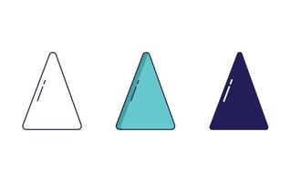 Dreieck Geometrie gestalten Vektor Symbol