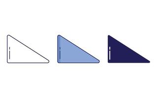 Dreieck Geometrie gestalten Vektor Symbol