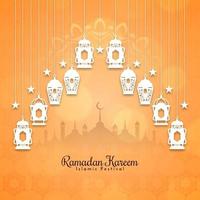 schön Ramadan kareem islamisch traditionell Festival Hintergrund vektor