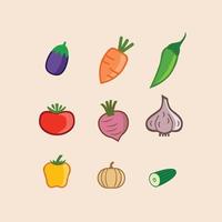 Gemüse Symbol, Gemüse Vektor Symbol, Obst Symbol, Obst Vektor Symbol