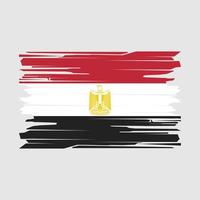 egypten flagga borsta vektor