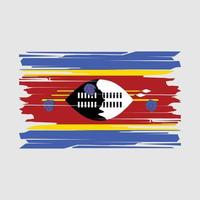 swaziland flagga borsta vektor