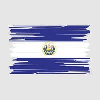 el salvador flag pinselvektor vektor