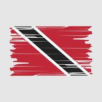 trinidad flagga borsta vektor