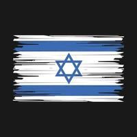 israel flagga borste vektor