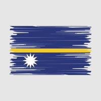 Bürste der Nauru-Flagge vektor