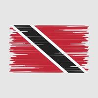 Trinidad-Flagge-Pinsel vektor