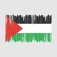 Palästina-Flaggen-Pinsel-Vektor vektor