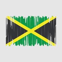 jamaica flagga borsta vektor