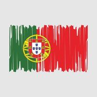 portugal flagga borsta vektor