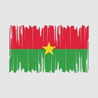 burkina faso flaggenpinselvektor vektor