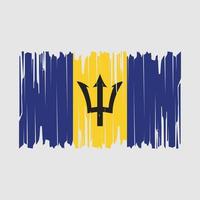 barbados flagga borsta vektor