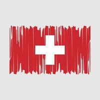 schweiz flagga borsta vektor