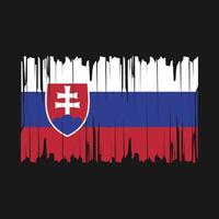 slovakia flagga borsta vektor