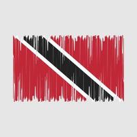 trinidad flagga borsta vektor illustration